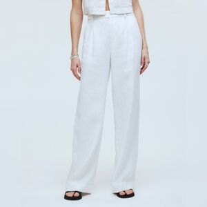 Madewell The Harlow Wide-Leg Pant in 100% Linen